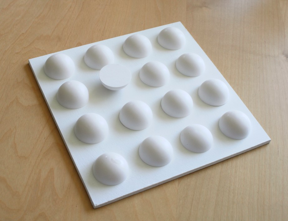 Soft daylight casting shadows over hemispherical arrangement