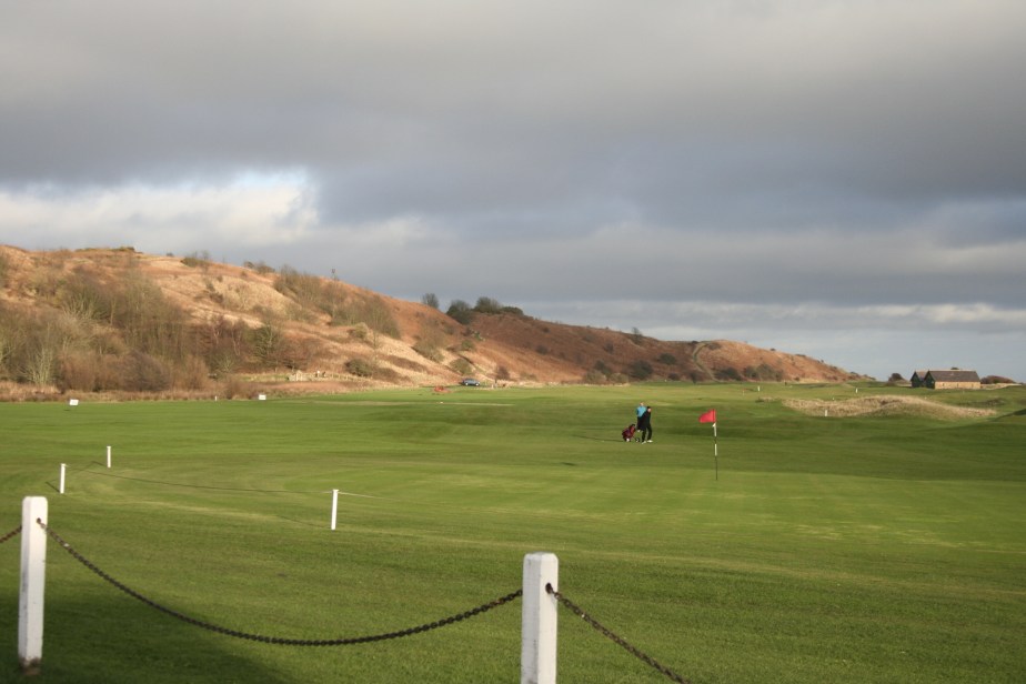 The golf course at Alnmouth in December