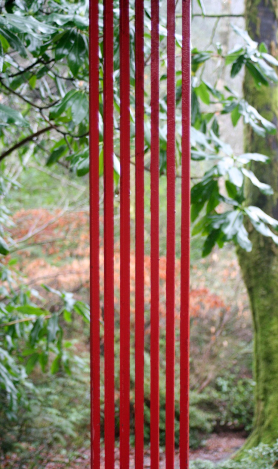 Red painted Japanese Pagoda at Portmerion