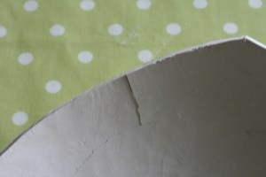 Cracks in the drying casting