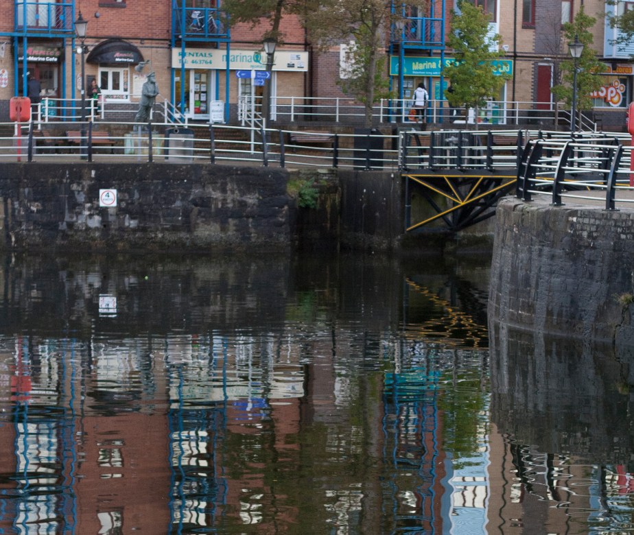 Swansea Marina - blue reflections Swansea Marina - blue reflections