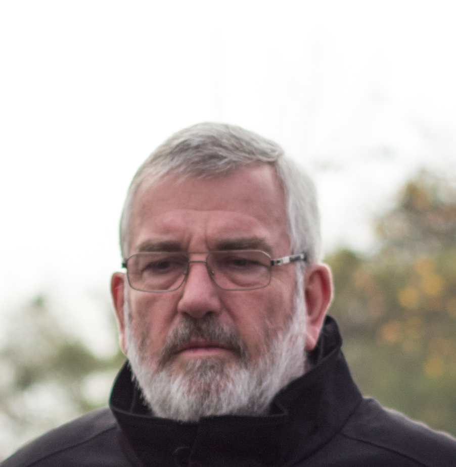 An engineer, deep in thought