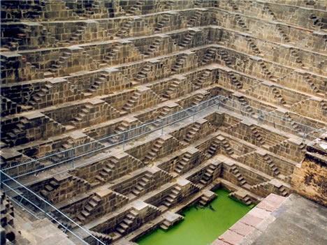 10th century well in Chand Baori, India