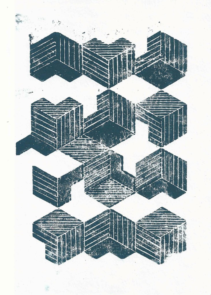woodcut print